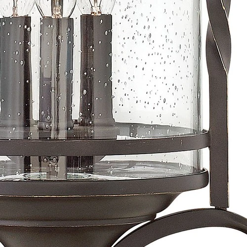 Hinkley Lighting 1147-CL Casa 3 Light 12"W Wrought Iron Outdoor - Black - Picture 2 of 4