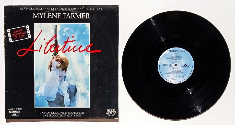 RARE LP Original Maxi 45 tours 1986 de Mylène FARMER Chez Polydor N° 885 380-1 - Photo 1/4