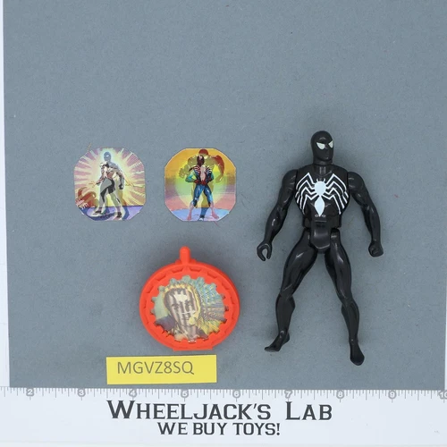 Spiderman w/ Black Costume Secret Wars Marvel Super Heroes Mattel 1984 Vintage