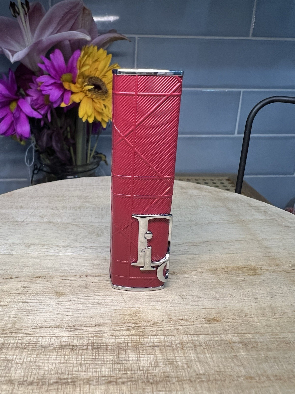 Dior Addict Refillable Lipstick Case in Limited Edition Brick Cannage Couture-image
