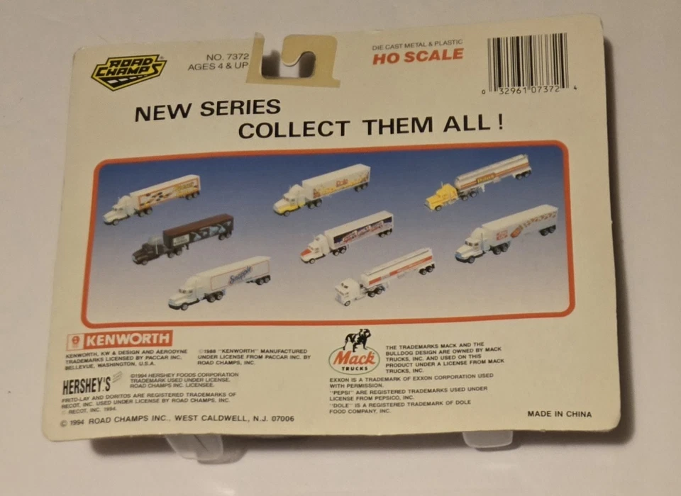 Semirremolque Road Champs Kenworth, escala Snapple HO de colección 1994 Foto 2 de 2