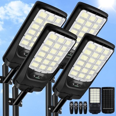 Solar Street Lights Outdoor Waterproof, 21000LM 6500K LED Motion Sensor Light...