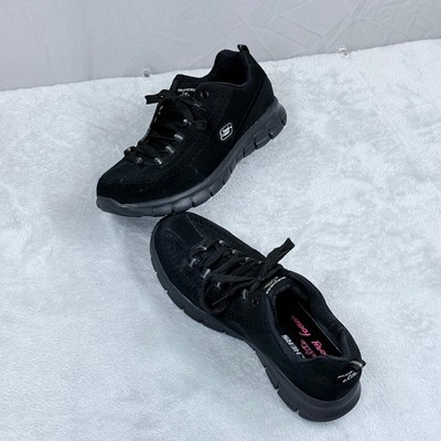 Skechers Elite Synergy Trend Setter Womens 8 Wide Black Memory Foam Sneakers
