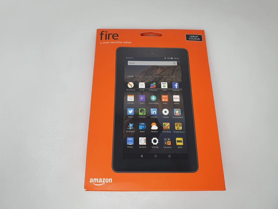 Amazon Kindle Fire 7 Tablet 8GB, Wi-Fi, 7in - Black 5th Generation New - Image 2 of 4