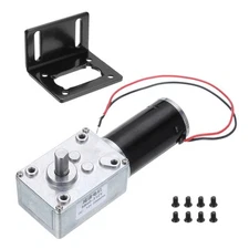 DC 12V High Torque Turbine Worm Geared Motor with 8mm Shaft 200RPM Geared Motor