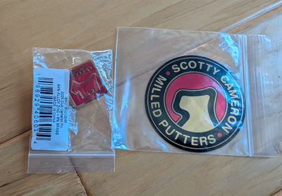 Scotty Cameron Club Cameron 2026 Member Pin and Sticker Only Red