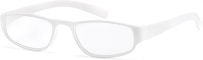 Lesebrille Eckig Damen Herren Unisex Leicht Sehhilfe Trendfarbe Weiß +2,00 Dpt