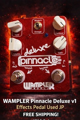 Wampler Pedals - deluxe Pinnacle - Distortion Booster Boost Guitar Effect Pedal