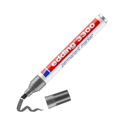 EDDING 3300 PERMANENTMARKER GRAU 1-5 MM NEU OVP