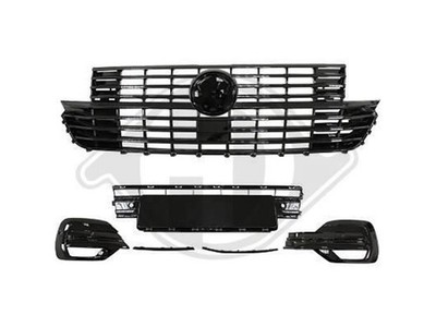 Designgrill-Set vorne für Emblem für VW T6.1 2019-2024