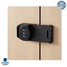 Keyless 3-Digit Combination Cabinet Lock for Secure Storage