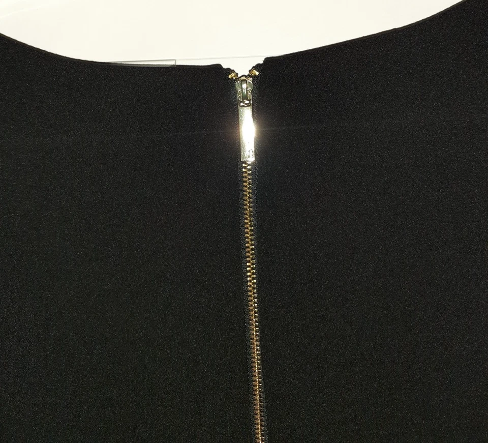 Mono CALVIN KLEIN Talla 16 Negro Manga 3/4 Elastizado Tejido Acampanado Puños Bolsillos Foto 4 de 4