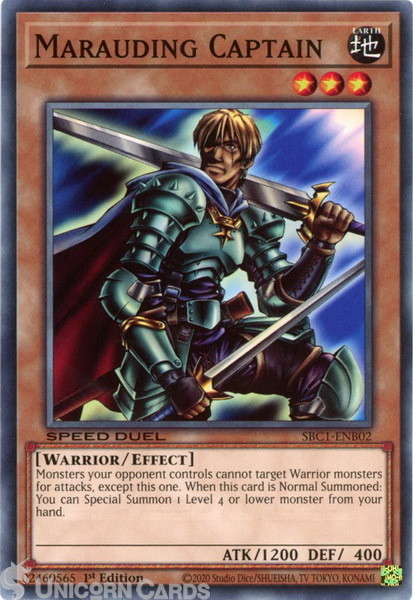 SBC1-ENB02 Marauding Captain :: Common 1st Edition YuGiOh Card