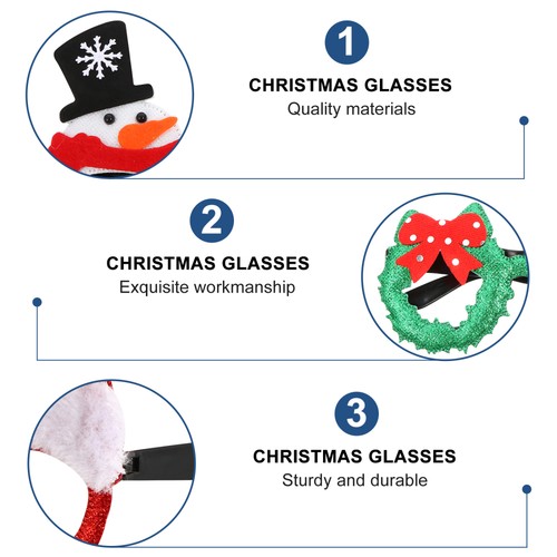 Decoración de Navidad Gafas Juguetes Gafas Creativas Gafas Decorativas - Imagen 7 de 12