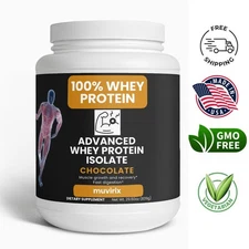 100% Whey Protein Powder Advanced Whey Protein Isolate Chocolate - Muscle Growth