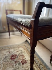 DUET PIANO BENCH SEAT. Stunning period survivor. Edwardian/early 20s .