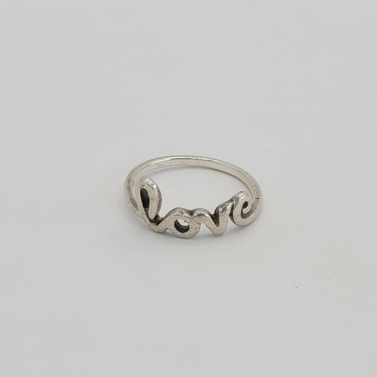 925 Sterling Silver Cursive "Love" Script Minimal… - image 3