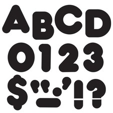 Reusable Cutout Letters 50 Uppercase 10 Numerals Punctuation Classroom Decor