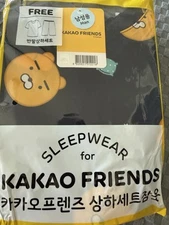 Authentic Kakao Friends Men’s pajama Set Korean Sleepwear One Size Short Sleeve