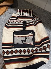 Handmade In Peru 100 Percent Cotton Aztec Llama Pattern Cultural Backpack
