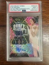 2024 Panini Select WNBA - Draft Selections Signatures A'ja Wilson Psa 9 Auto 10