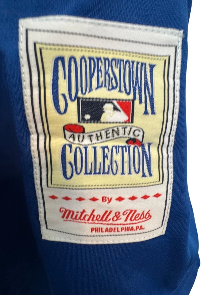Футболка Mitchell & Ness Greg Maddux MLB размер 50 синяя коллекция кубиков Cooperstown - Изображение 4 из 4