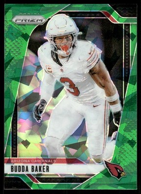 2024 Panini Prizm Prizms Green Ice #5 Budda Baker - FB