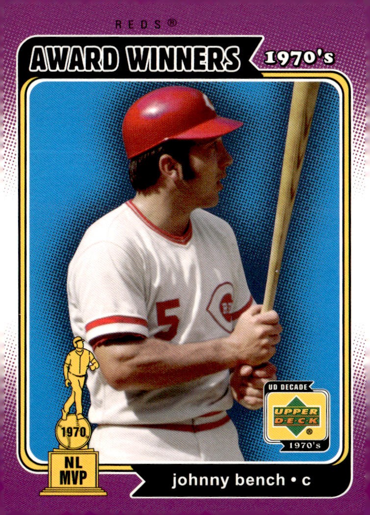 2001 Upper Deck Decade 1970's #141 Johnny Bench