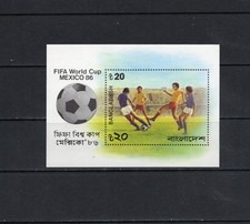T1495 Bangladesh 1986 Coupe Du Monde De Football FIFA Feuille MNH