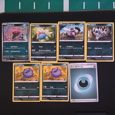 Pokémon TCG Sword & Shield Lot 7 Cards 2020- Venipede Inkay Zigzagoon