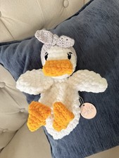 Handmade Crochet Duck Lovey By Laceysloftco