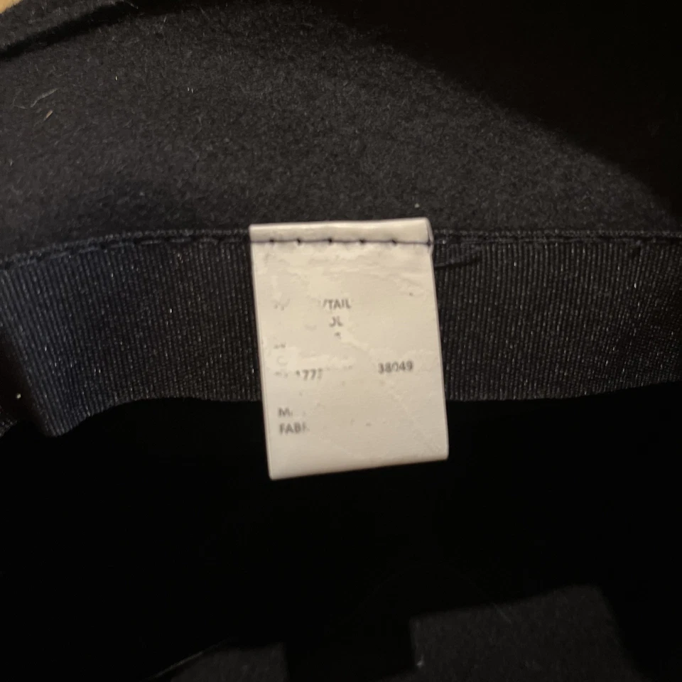 Женская шляпа черный войлок колокольчик с бежевый бант зимний тихий роскошный войлок - Изображение 4 из 4