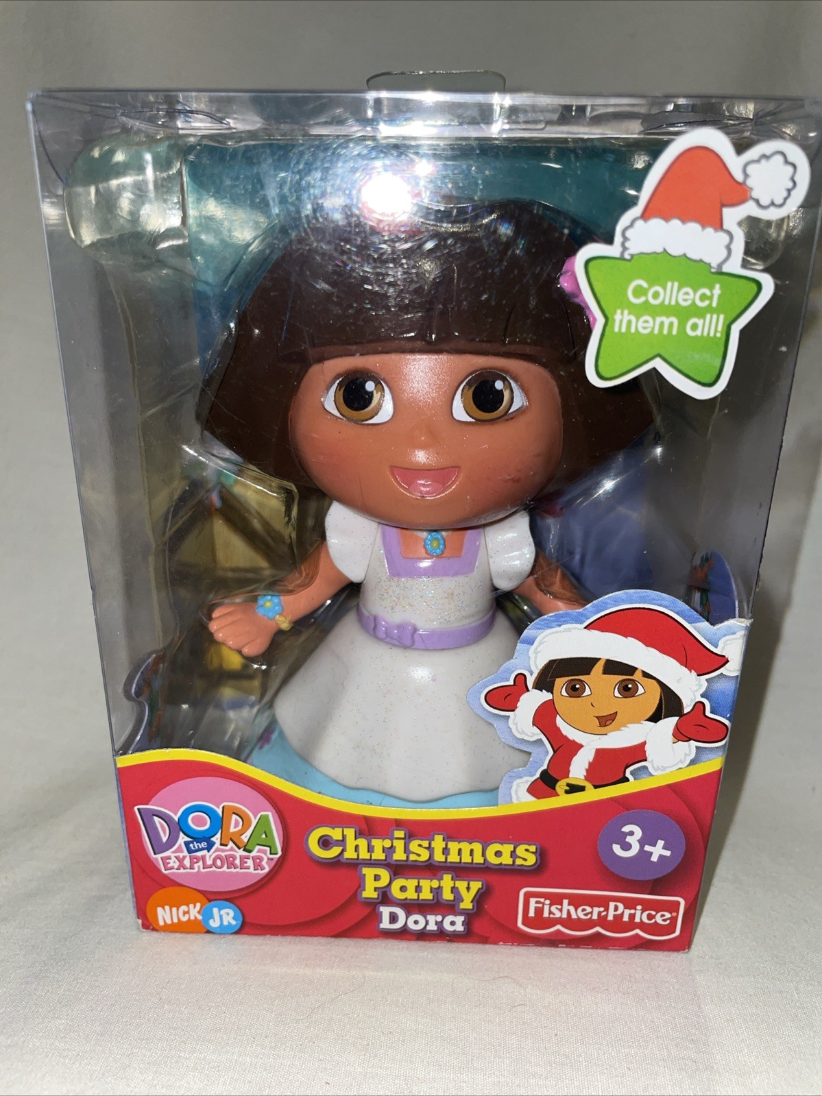 Fisher Price  Dora The Explorer Christmas Party Poseable Figure 2006 NIP