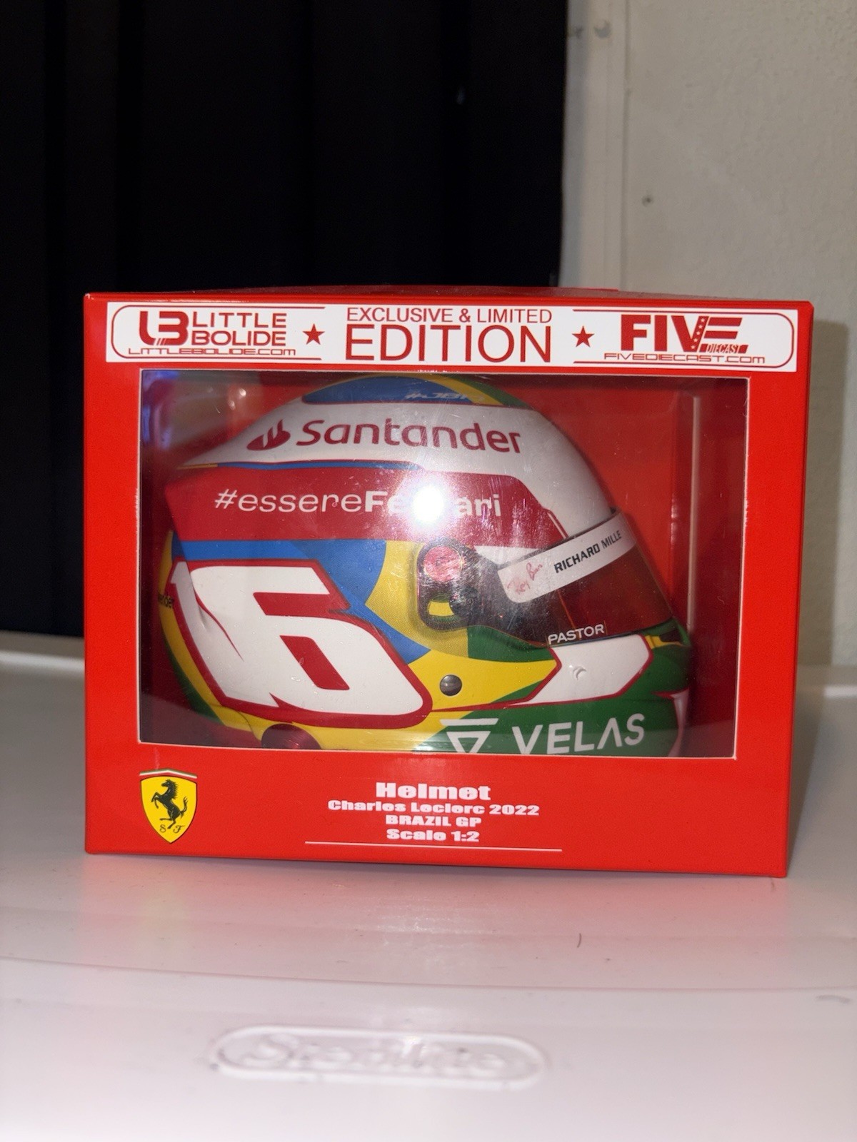 Formula 1 Scuderia Ferrari Charles Leclerc Brazil 1/2 Mini Helmet