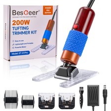 BESGEER 200W Carpet Trimmer with Optimized Shearing Guide, Rug Shears Carpet Car