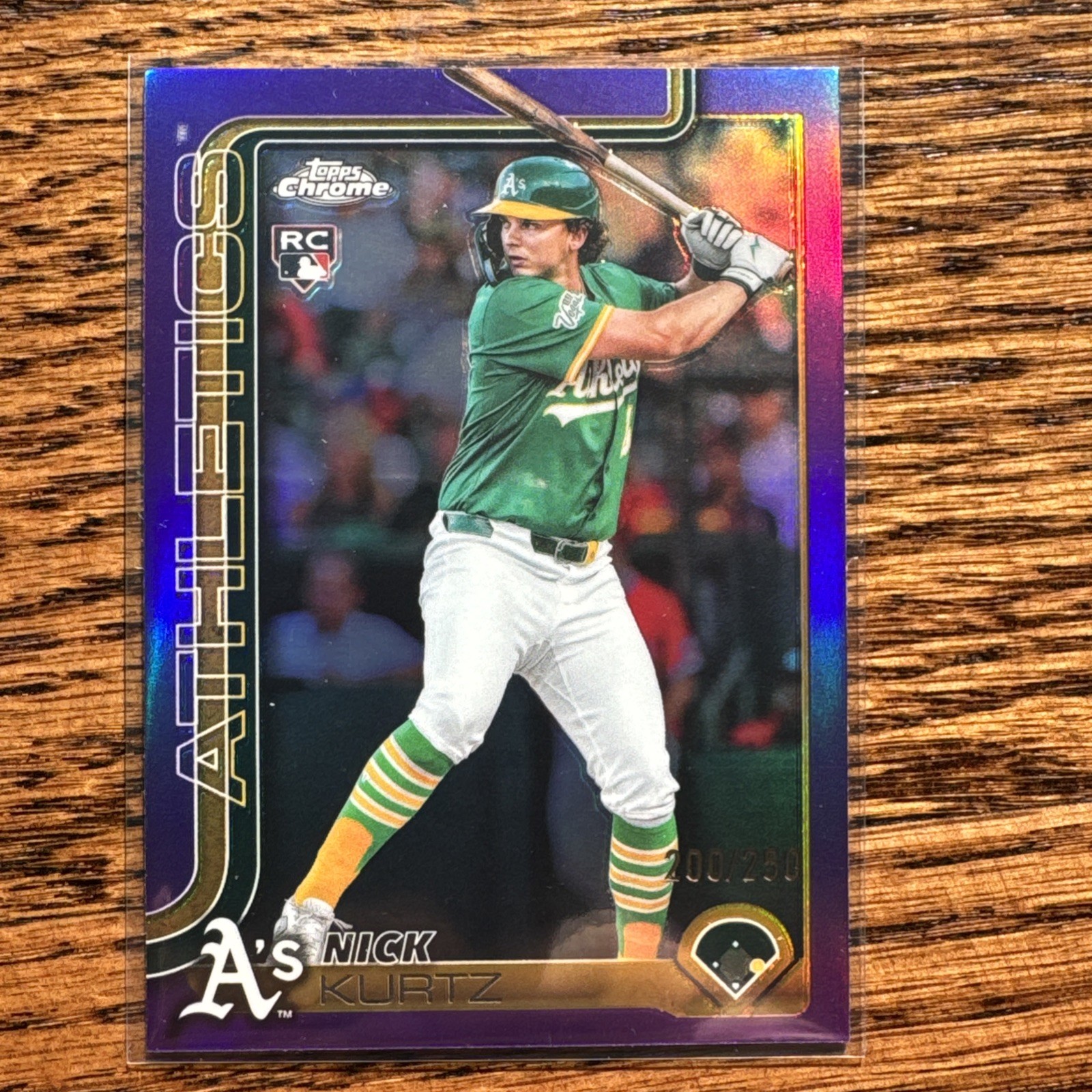 2025 Topps Chrome Update - Nick Kurtz /250 Rookie Purple Refractor #USC178 (RC)