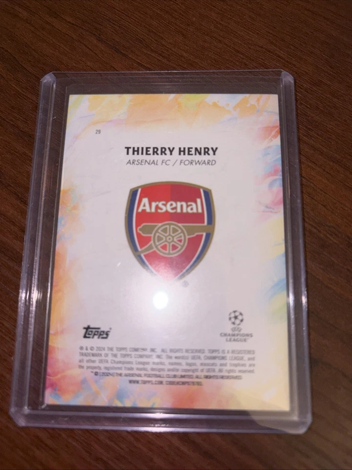 Thierry Henry 2023-24 Topps Inception Legacy Aqua /150 #29 - Image 2 of 2
