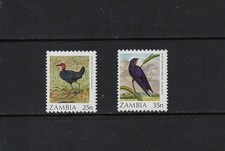 T0336 Zambie 1987 Oiseaux 2v. MNH