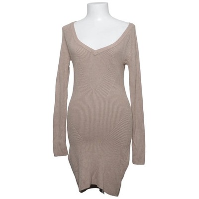 Bebe, Kleid, Größe: M, Beige, Elasthan/Polyamid/Viskose, Einfarbig #zxW
