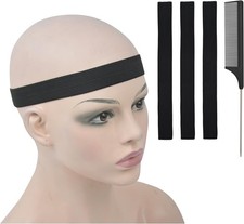 3 Pcs Elastic Band Lace Melting Bands Adjustable Wig Headbands for Lace Frontal