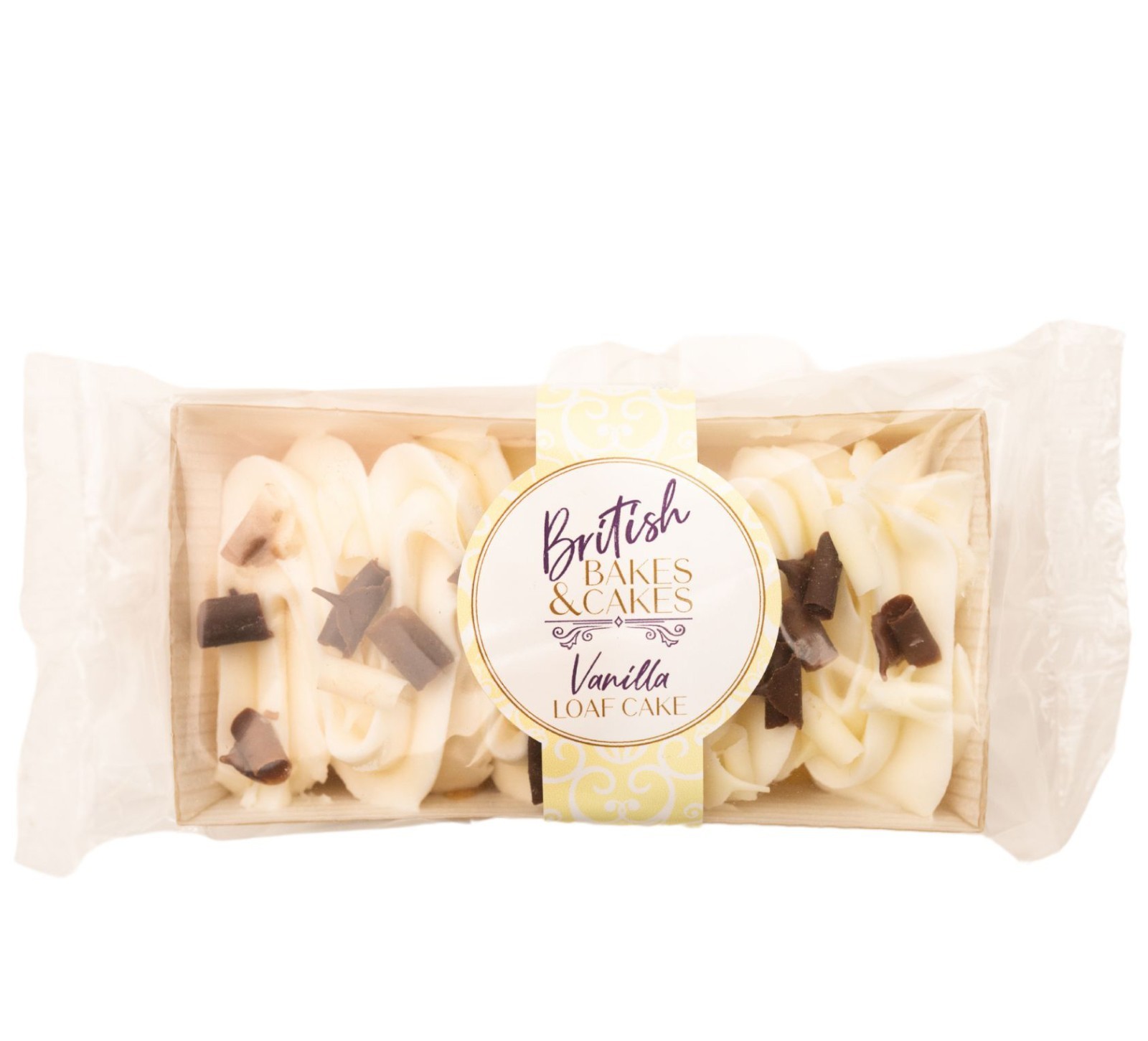 British Bakes & Cakes Vanilla Mini Iced Loaf Cake 90g - Pack of 3