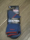 DARN TOUGH HIKE/TREK LIGHT HIKER MICRO CREW SOCKS IN DENIM  SIZE LARGE