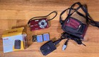 Red Kodak EasyShare M883 8.0Mp Digital Camera w/Lowepro Case, batteries, 8Gb Sd