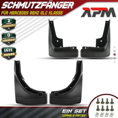 4x Schmutzfänger vorne + hinten für Mercedes Benz GLC Klasse X253 BJ 2015-2016