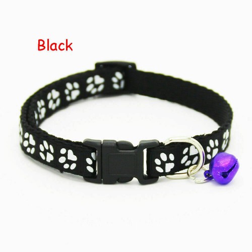 Adjustable Nylon Cat Collar with Bell for Cat Kitten small dog paw cute - 第 9/17 張圖片