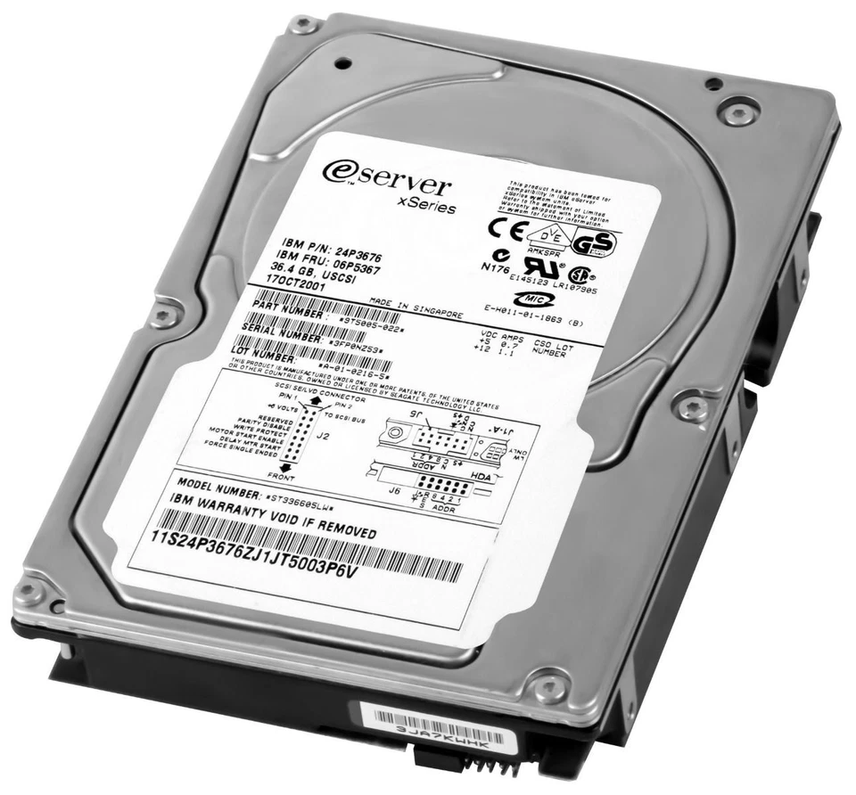 Hard IBM 06P5367 24P3676 36.4GB 10000U/Min SCSI U160 ST336605LW 3.5'' Inch - Image 3 of 3