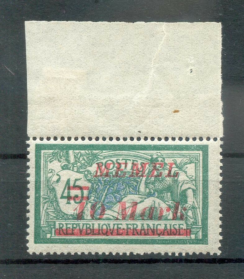 Memel 113II ABART** MNH POSTFRISCH BPP (72711