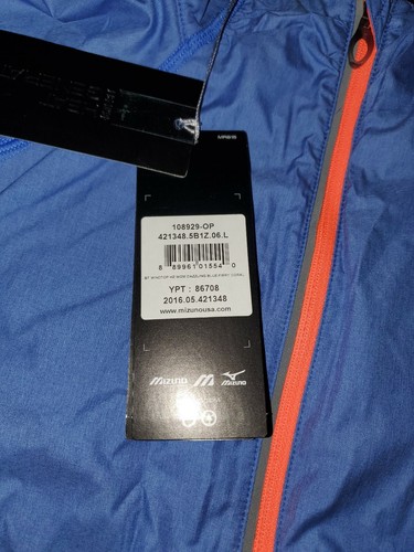 Mizuno Running Static Breath Thermo Softshelljacke Damen, blau orange, Large - Bild 4 von 9