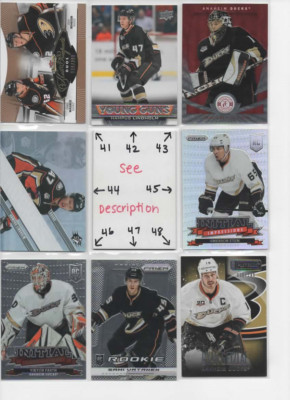 Anaheim Mighty Ducks * SERIAL #'d Rookies Autos Jerseys GETZLAF PERRY SELANNE