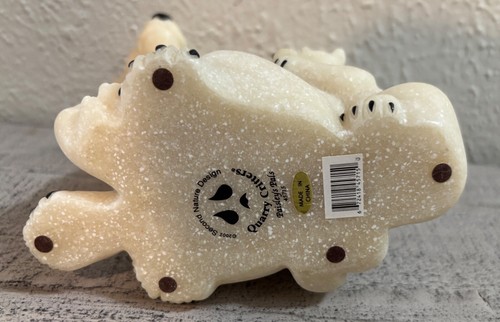 Quarry Critters. Mama Polar Bear W/Cubs 6” T ~ 2002 Second Nature Design - Picture 4 of 4